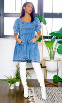 FAB | Oversized Denim layered dress FINAL SALE - Cutely Covered