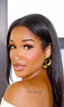 Asymmetrical Hollow Metal Circular Earrings PREORDER - Cutely Covered