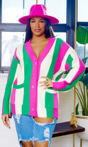 Kamila Knitted Sweater Button Long Sleeved - MultiColor PREORDER - Cutely Covered
