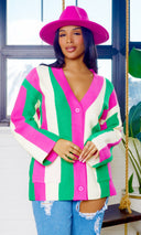 Kamila Knitted Sweater Button Long Sleeved - MultiColor PREORDER - Cutely Covered