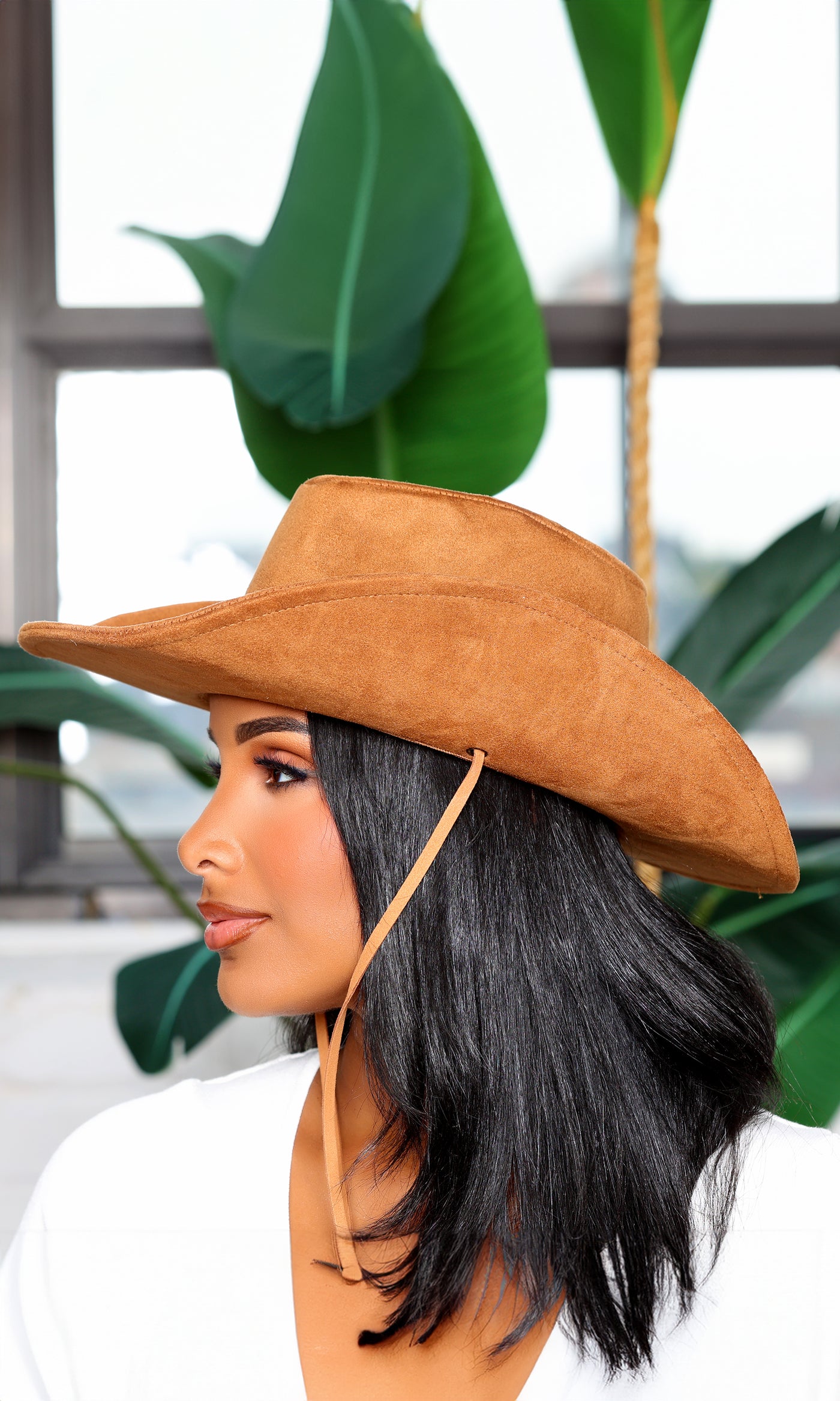 Stylish Charm | Cow Girl Western Hat - Brown