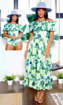 Megan | Ruffled Swimsuit & Coverup Skirt Set PREORDER - Cutely Covered