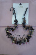 Petals in the Dark Necklace-Black Brown - Cutely Covered