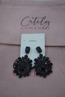 Black  Dangle Earrings - Cutely Covered