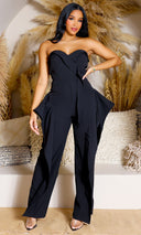 Pure Elegance | Tube Jumpsuit - Black