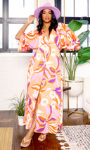 Sicilian Charm Split Maxi Dress