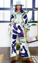 Bora Bora  | Print Pants Set -  Sage