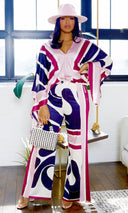 Bora Bora  | Print Pants Set -  Mauve