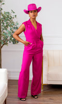 Alivia Pink Power Jumpsuit