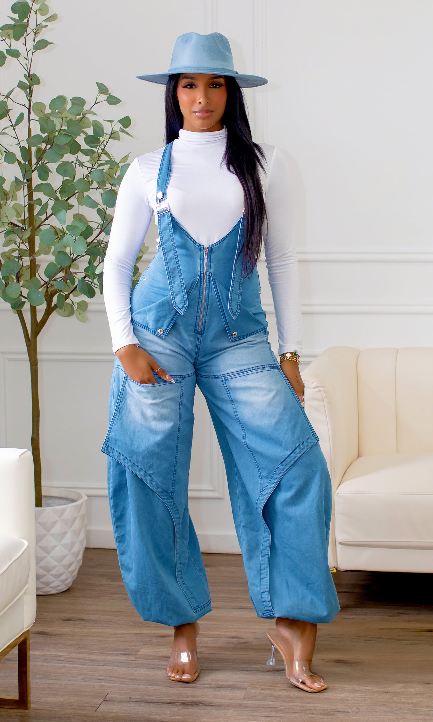 Vega Utility Denim Jumpsuit V3￼