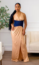 Jovée Satin Maxi Dress