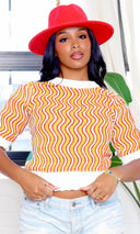 Raelynn | Short Sleeve Sweater - Multicolor