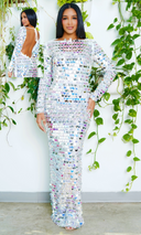 Timeless Elegance Sequin Dress - Silver FINAL SALE