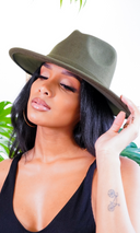 Still Trending | Wide Brim Felt Fedora Hat with Band for Women and Men