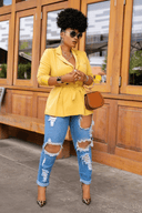 Cuffing Season | Ripped High Waist Boyfriend Jeans - Cutely Covered