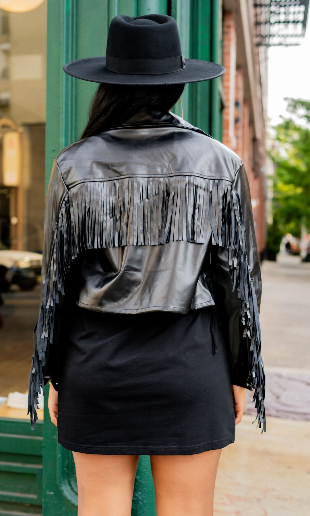 Set The Tone Black Fringe Jacket FINAL SALE S10– Cutely Covered