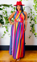 Spectrum | Color Block Belted Dress - Cutely Covered