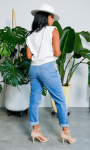 Cuffing Season | Ripped High Waist Boyfriend Jeans - Cutely Covered