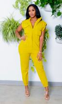 At Ease Jumpsuit- Chartreuse PREORDER Ships end of June - Cutely Covered