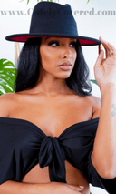 Still Trending black w/ Red Bottom | Fedora - Cutely Covered