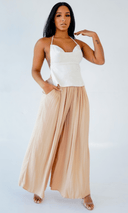 Sugar Pie  I Open Back Embroidered Top - White - Cutely Covered