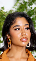 Brown Earrings - Cutely Covered