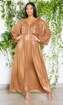 She's Classy l Flow Dress - Bronze (Long) - Cutely Covered