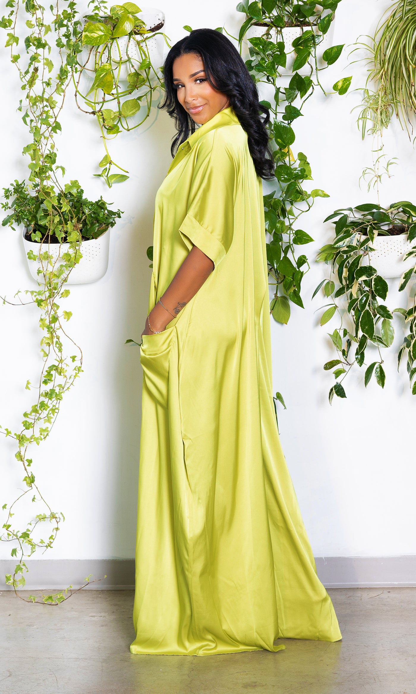 I'm Grown Classy Jumpsuit - Chartreuse - Cutely Covered