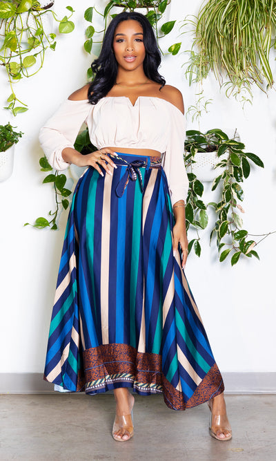 Simply Classy Skirt - Blue - Cutely Covered