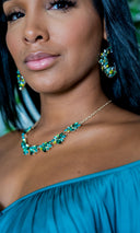 Diamond Frost Necklace - Emerald - Cutely Covered