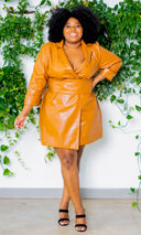 Caramel Latte Mini Dress FINAL SALE - Cutely Covered