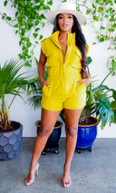 At Ease Romper - Chartreuse - Cutely Covered