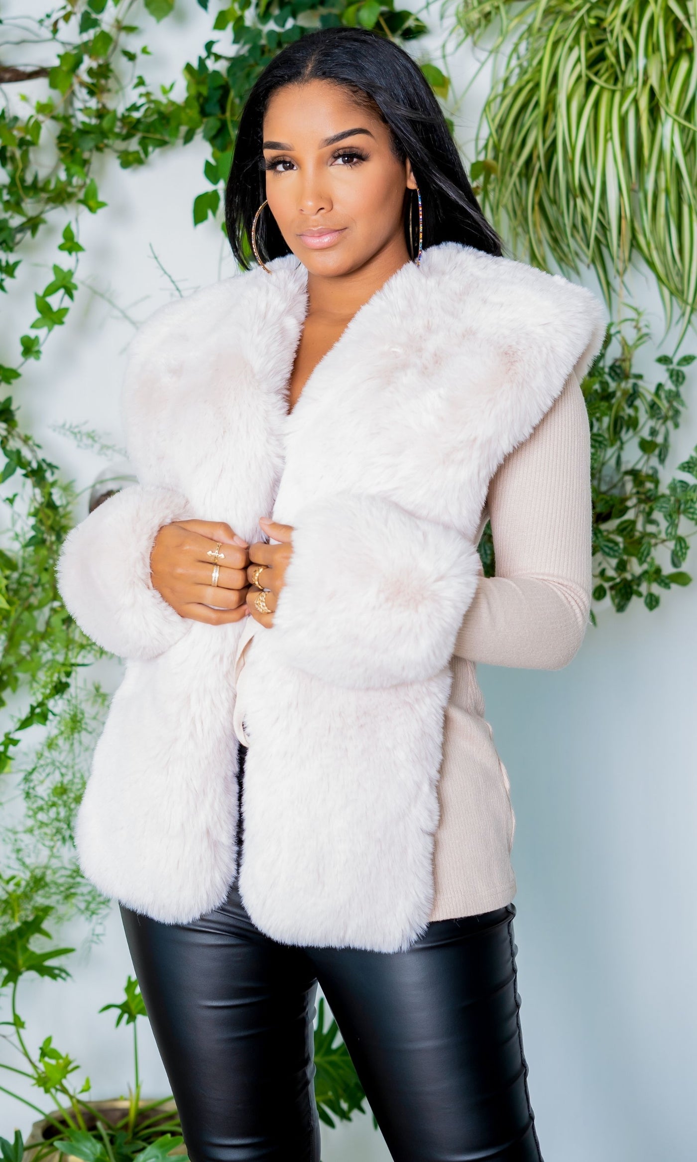 Best Dressed Faux Fur Sweater Jacket - Cutely Covered