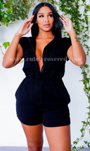 At Ease Romper - Black - Cutely Covered