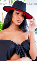 Still Trending black w/ Red Bottom | Fedora - Cutely Covered