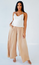 Sugar Pie  I Open Back Embroidered Top - White - Cutely Covered