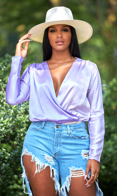 Slay Sis | Bodysuit - Lavender/Lilac - Cutely Covered