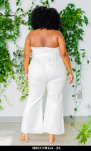 Around Town Jumpsuit  l Off White FINAL SALE - Cutely Covered
