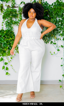 Around Town Jumpsuit  l Off White FINAL SALE - Cutely Covered