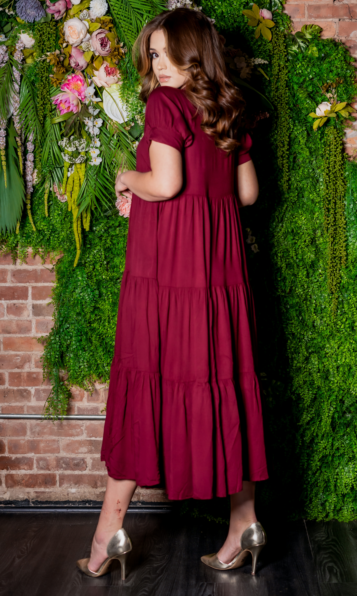 First Date | Maxi Dress - Burgundy FINAL SALE - Cutely Covered