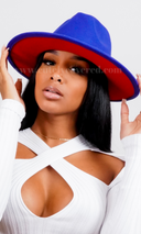 Still Trending Red Bottom | Fedora - Blue - Cutely Covered
