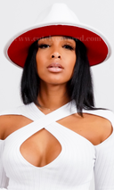 Still Trending Red Bottom | Fedora - White - Cutely Covered