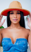 Still Trending Red Bottom | Fedora - Tan - Cutely Covered