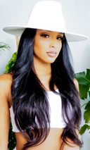 Trendsetter 2 | Straw Fedora - White - Cutely Covered