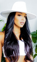 Trendsetter 2 | Straw Fedora - White - Cutely Covered